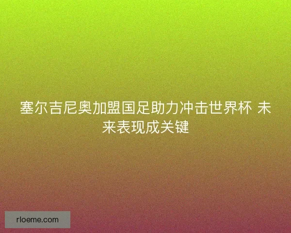 塞尔吉尼奥加盟国足助力冲击世界杯 未来表现成关键